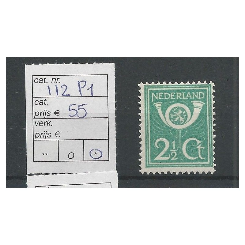 Nederland 112P1 plaatfout MH/ongebr CV 55 € Pracht !! Nederland 112P1 plaatfout MH/ongebr CV 55 € Pracht !!