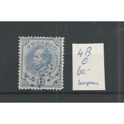 Curacao 4B Willem III 10ct  VFU/gebr  CV 60 € Pracht !!