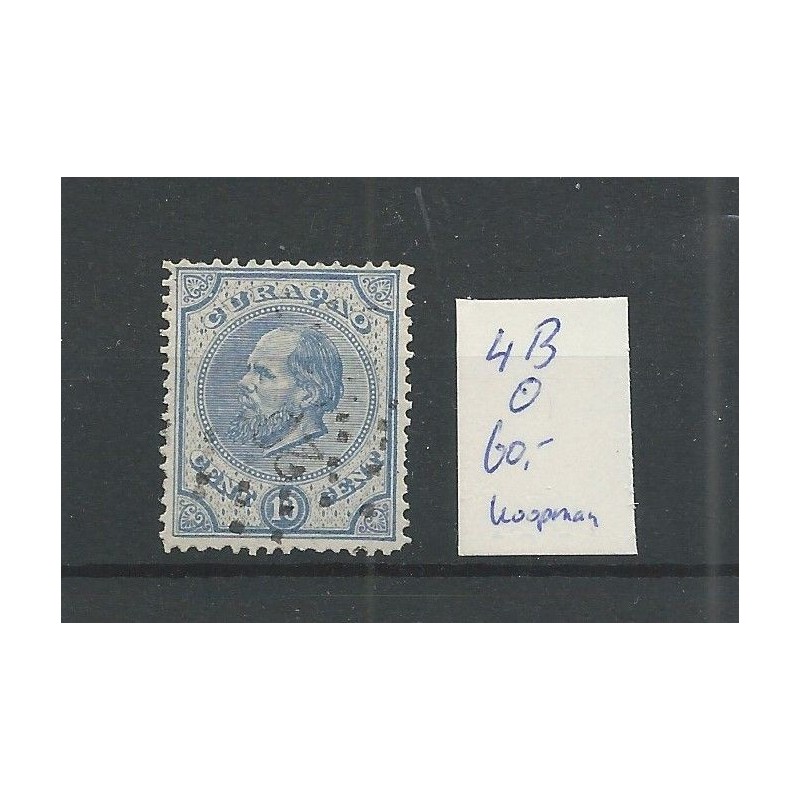 Curacao 4B Willem III 10ct VFU/gebr CV 60 € Pracht !! Curacao 4B Willem III 10ct VFU/gebr CV 60 € Pracht !!