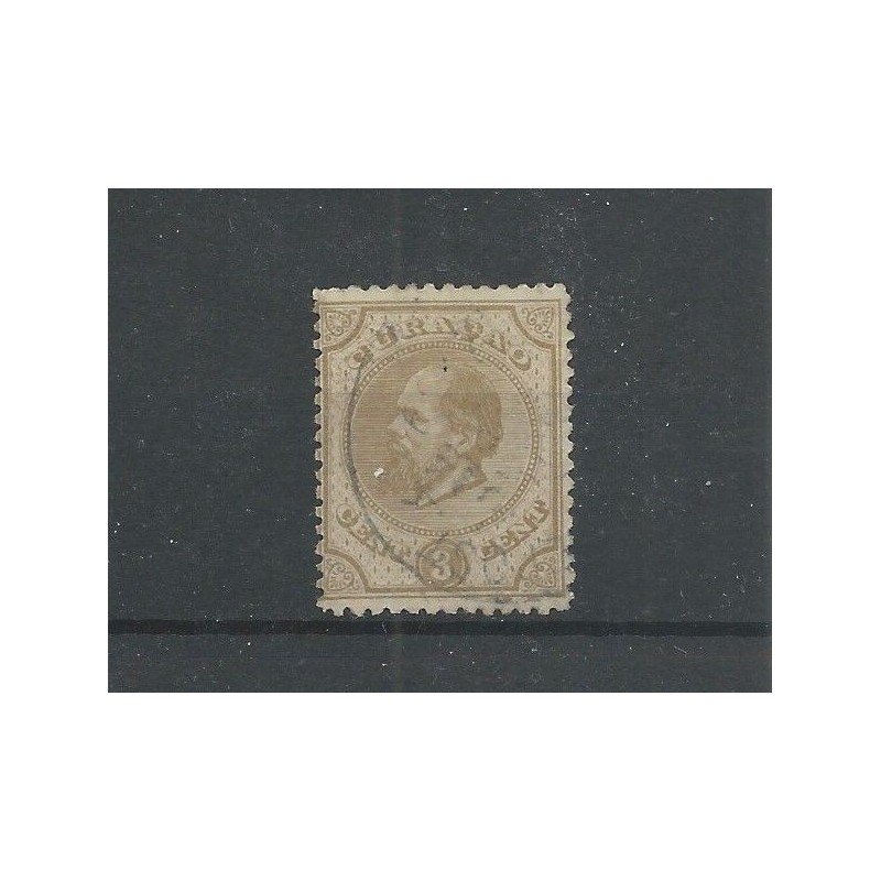 Curacao 2A Willem III 3ct VFU/gebr CV 175 € Curacao 2A Willem III 3ct VFU/gebr CV 175 €