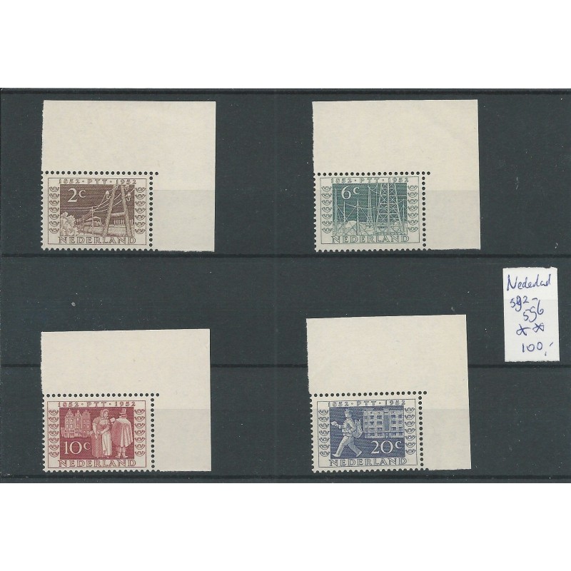 Nederland 592-595 ITEP HOEKZEGEL MNH/postfris CV 100 € Nederland 592-595 ITEP HOEKZEGEL MNH/postfris CV 100 €