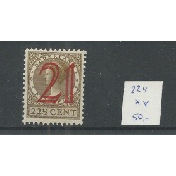 Nederland 224  Hulpzegel MNH/postfris  CV 50  €