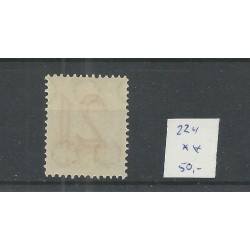Nederland 224  Hulpzegel MNH/postfris  CV 50  €