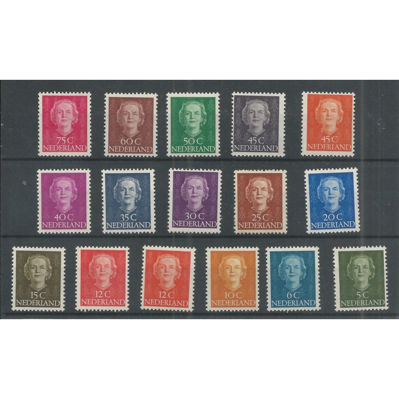 Nederland 518-533 EN FACE MNH/postfris CV 270 € Nederland 518-533 EN FACE MNH/postfris CV 270 €