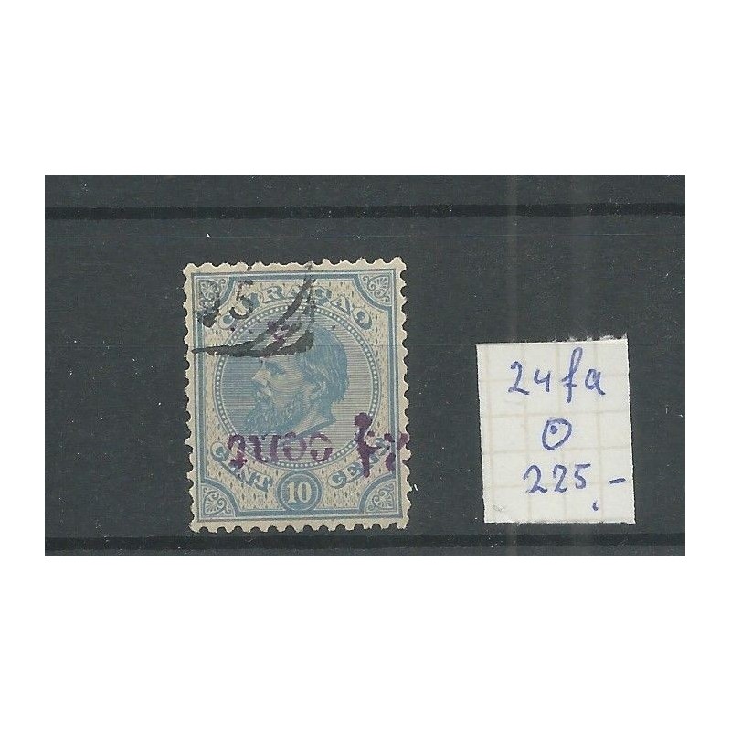 Curacao 24fa Hulpzegel KOP-staande opdruk VFU/gebr CV 225 € Curacao 24fa Hulpzegel KOP-staande opdruk VFU/gebr CV 225 €