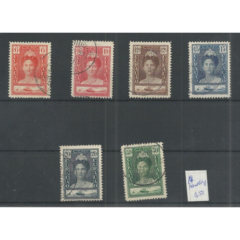 Curacao 89A-99A Wilhelmina VFU/gebr CV 7 € Curacao 89A-99A Wilhelmina VFU/gebr CV 7 €