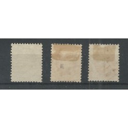 Nederland 4-6 Willem III  1864 set  VFU/gebr CV 150 € PRACHT !!