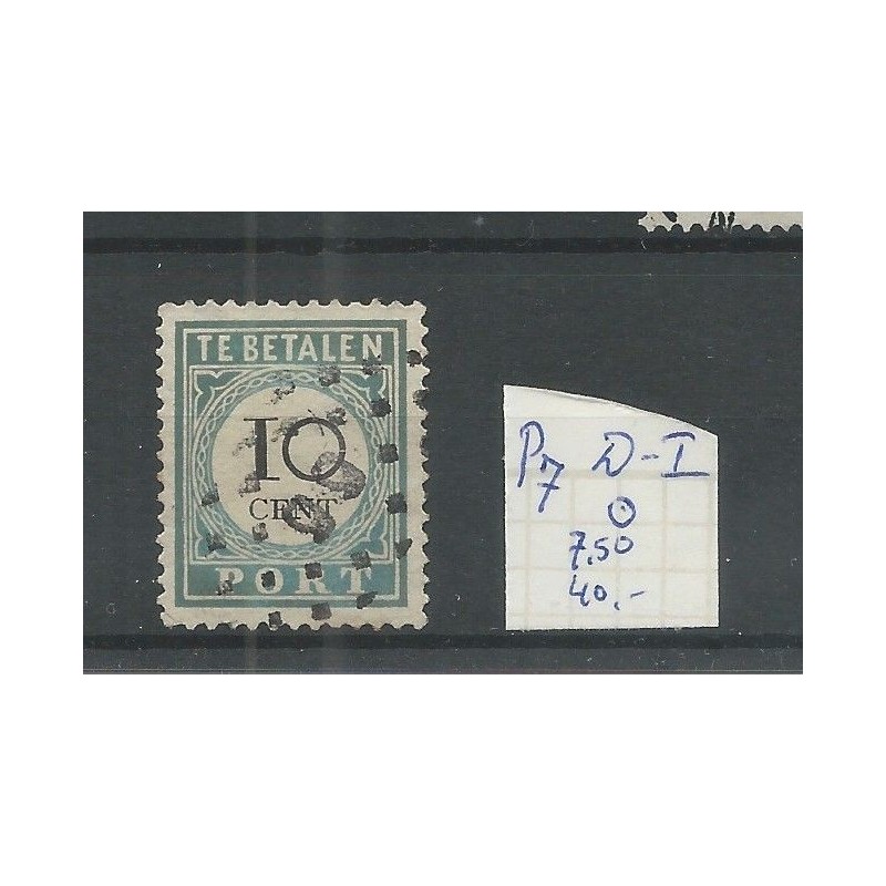 Nederland P7D-I Port met puntstempel 65 VFU/gebr CV 47,5 € PRACHT !! Nederland P7D-I Port met puntstempel 65 VFU/gebr CV 47,5 € PRACHT !!