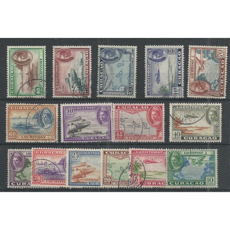 Curacao LP26-40 Luchtpost Voorstellingen FU/gebr CV 80 € PRACHT !! Curacao LP26-40 Luchtpost Voorstellingen FU/gebr CV 80 € PRACHT !!