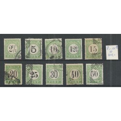 Curacao P1-10  Type III  Port 1889   VFU/gebr  CV 645 €