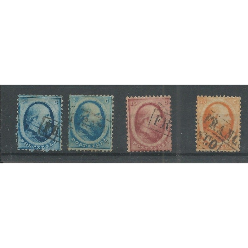 Nederland 4-6 Willem III 1864 VFU/gebr CV 170 € Nederland 4-6 Willem III 1864 VFU/gebr CV 170 €