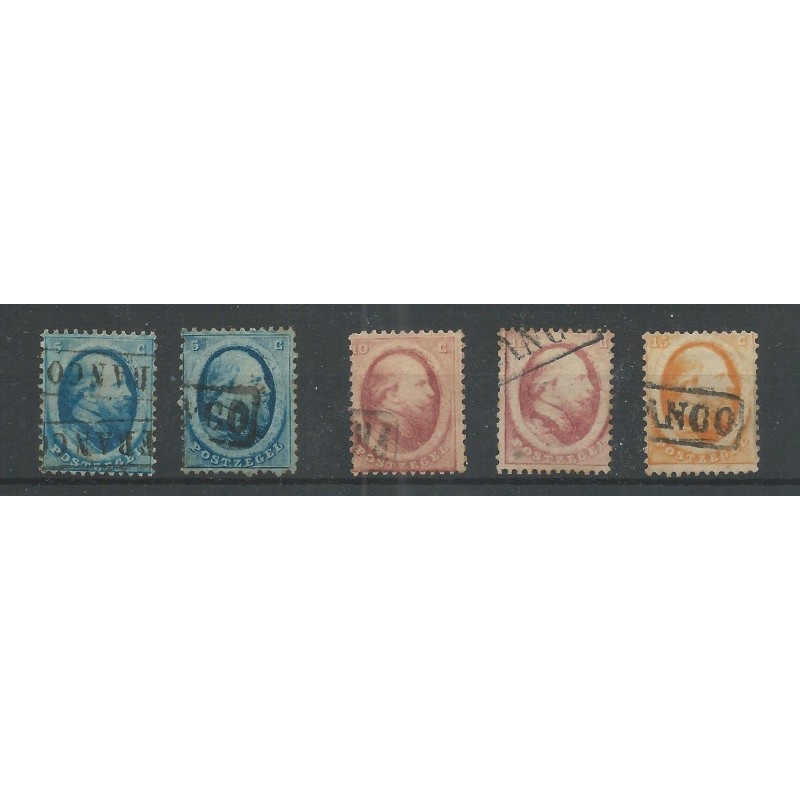 Nederland 4-6 Willem III 1864 VFU/gebr CV 180 € Nederland 4-6 Willem III 1864 VFU/gebr CV 180 €