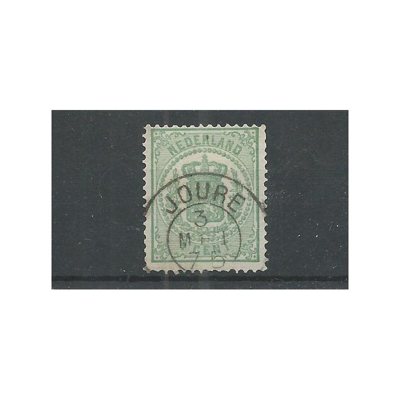 Nederland 15 Wapen "JOURE 1875" francotakje VFU/gebr CV 160 € Nederland 15 Wapen "JOURE 1875" francotakje VFU/gebr CV 160 €