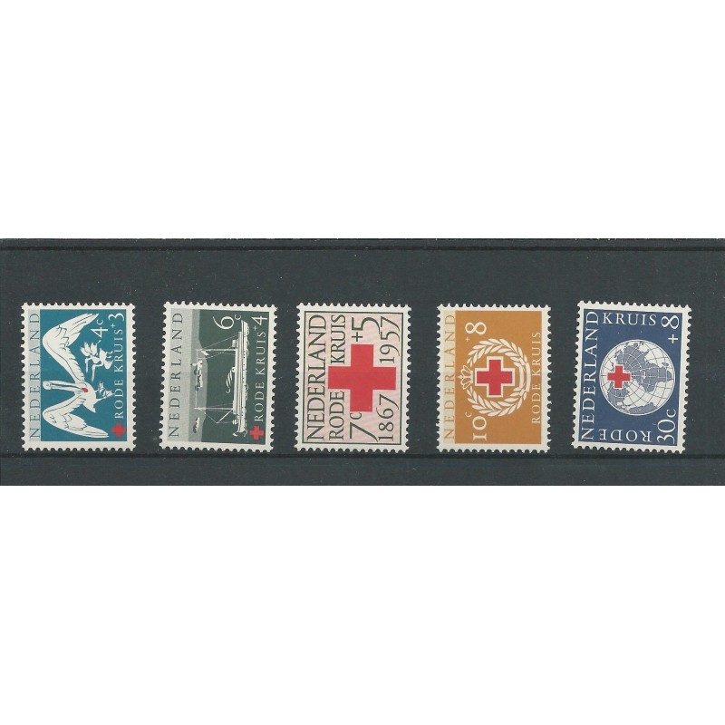 Nederland 693-699 Rode Kruis 1957 MNH/postfris CV 7 € Nederland 693-699 Rode Kruis 1957 MNH/postfris CV 7 €