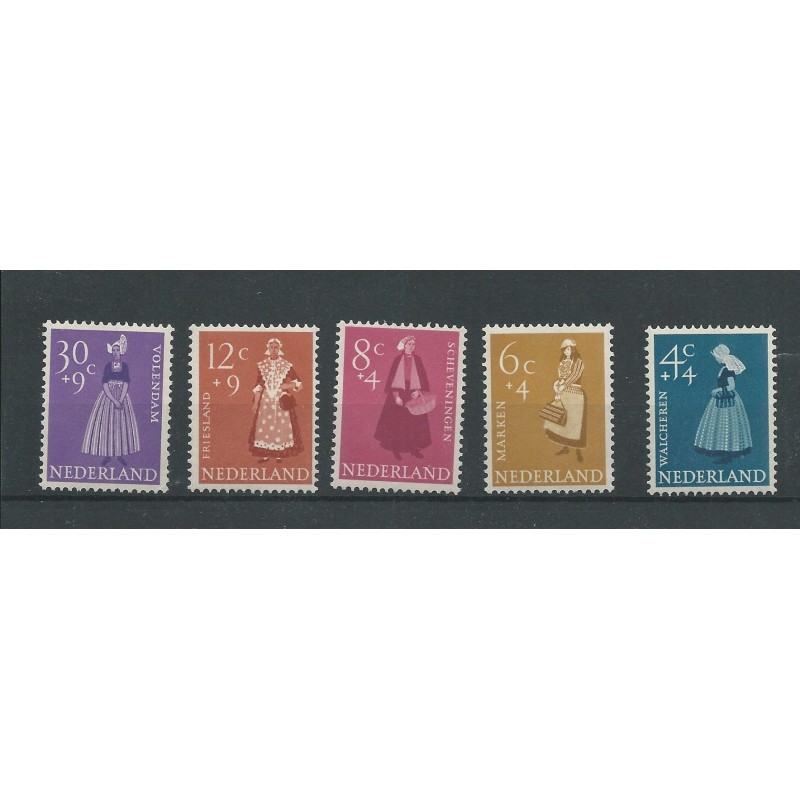 Nederland 707-711 Zomer 1958 MNH/postfris CV 19 € Nederland 707-711 Zomer 1958 MNH/postfris CV 19 €