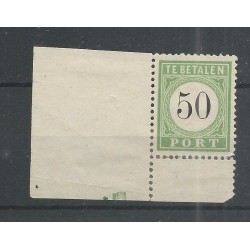 Curacao P10-I hoekzegel Port 1889 MH/ongebr  CV 60  €