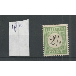 Curacao P1fa "Punt-port" Port 1889 MH/ongebr  CV 50  €