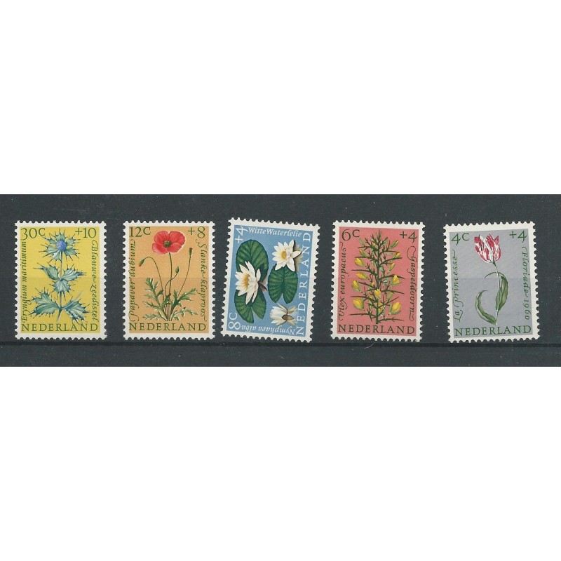 Nederland 738-742 Zomer1960 MNH/postfris CV 14 € Nederland 738-742 Zomer1960 MNH/postfris CV 14 €