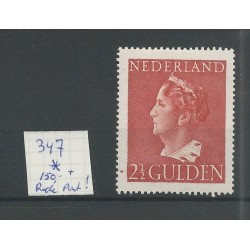 Nederland 347 met "Rode punt naast 21/2" MH/ongebr  CV 150  €