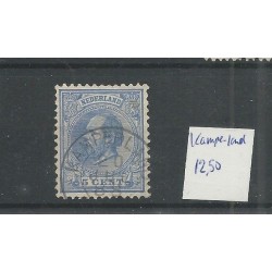 Nederland 19 met "KAMPERLAND 1888" VFU/gebr  CV 12,5 €