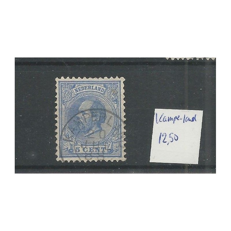 Nederland 19 met "KAMPERLAND 1888" VFU/gebr CV 12,5 € Nederland 19 met "KAMPERLAND 1888" VFU/gebr CV 12,5 €