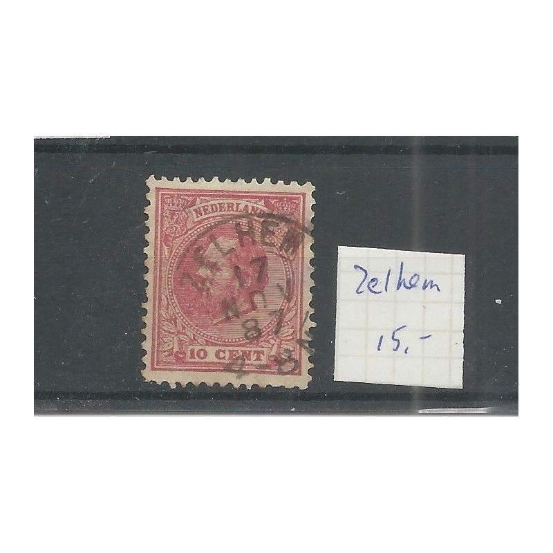 Nederland 21 met "ZELHEM 1887" VFU/gebr CV 15+ € Nederland 21 met "ZELHEM 1887" VFU/gebr CV 15+ €