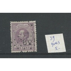 Nederland 26 met puntstempel 39  VFU/gebr  CV 5+ €