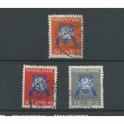 Ned. Indie  290-292 Vrij Nederland  VFU/gebr   CV 20,5 €