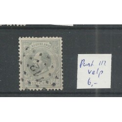 Nederland 22 met puntstempel 112  VFU/gebr  CV 8+ €