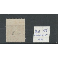 Nederland 8-II met puntstempel 156  VFU/gebr  CV 100 €