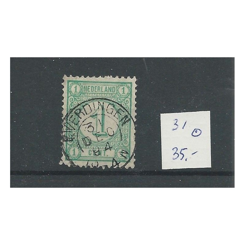 Nederland 31 met "EVERDINGEN 1894" kleinrond VFU/gebr CV 35 € Nederland 31 met "EVERDINGEN 1894" kleinrond VFU/gebr CV 35 €