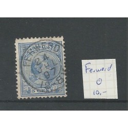 Nederland 35 met "FERWERD 1897" VFU/gebr CV 10+ €