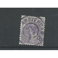 Nederland 66 met "AMSTERDAM-8  1909" grootrond VFU/gebr CV 30+ €
