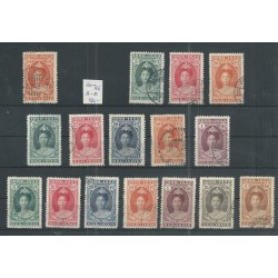 Ned. Indie 160-166 A-D tandingen Jubileum 1923 VFU/gebr  CV 380 €