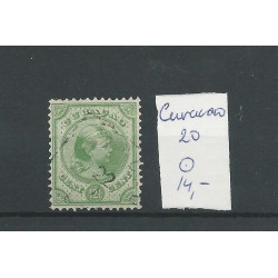 CURACAO 20 Wilhelmina 12,5ct   VFU/gebr  CV 14 €