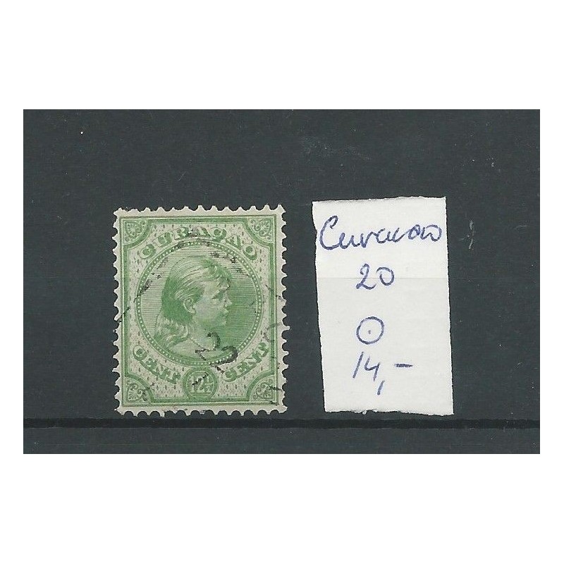 CURACAO 20 Wilhelmina 12,5ct VFU/gebr CV 14 € CURACAO 20 Wilhelmina 12,5ct VFU/gebr CV 14 €