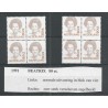 Nederland 1489 blokje 4 "STERK VERSCHOVEN PERFORATIE" MNH/postfris  CV ??? €