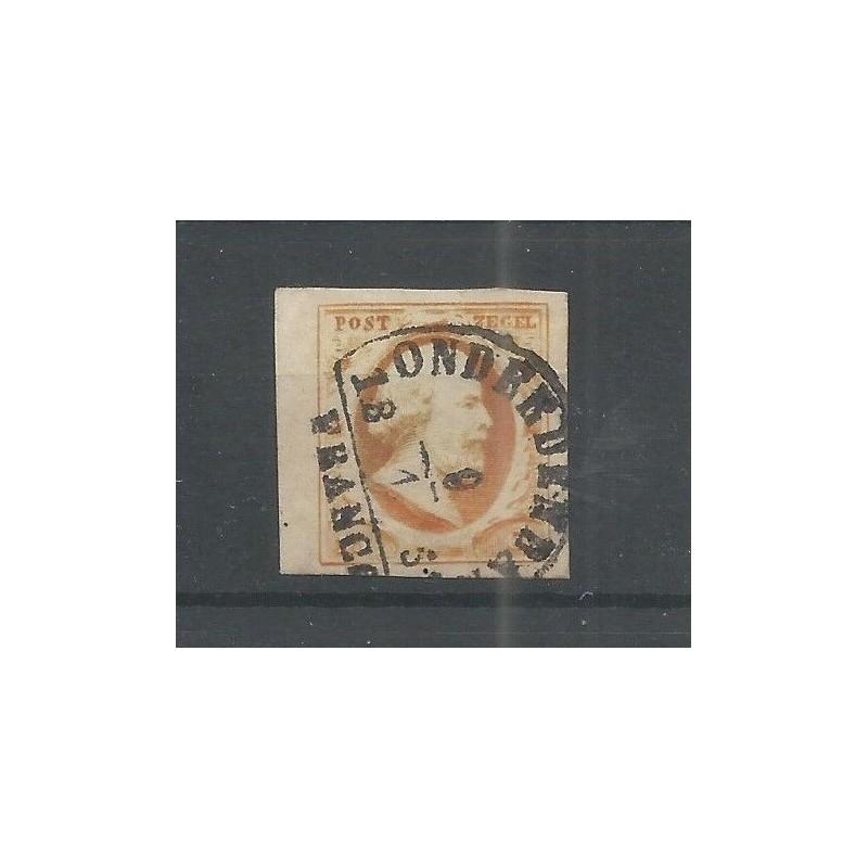 Nederland 3b plt I-26 met "ONDERDENDAM-B" VFU/gebr CV 170 € +250 Eysings Nederland 3b plt I-26 met "ONDERDENDAM-B" VFU/gebr CV 170 € +250 Eysings
