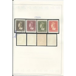 Curacao 178/181 Wilhelmina  MNH/postfris  CV 415 € Attest Vleeming