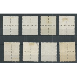 Nederland R33-56 Vierzijdige Roltanding in blokken van 4 VFU/gebr CV 1226 €  PRACHT !!