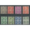 Nederland R33-56 Vierzijdige Roltanding in blokken van 4 VFU/gebr CV 1226 €  PRACHT !!