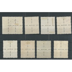 Nederland R33-56 Vierzijdige Roltanding in blokken van 4 VFU/gebr CV 1226 €  PRACHT !!