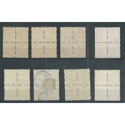 Nederland R33-56 Vierzijdige Roltanding in blokken van 4 VFU/gebr CV 1226 €  PRACHT !!