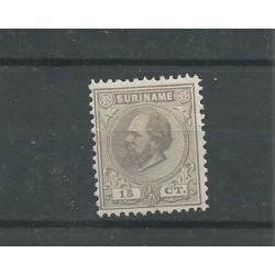 Suriname 8C Willem III   MH/ongebr CV 30 €  PRACHT !!