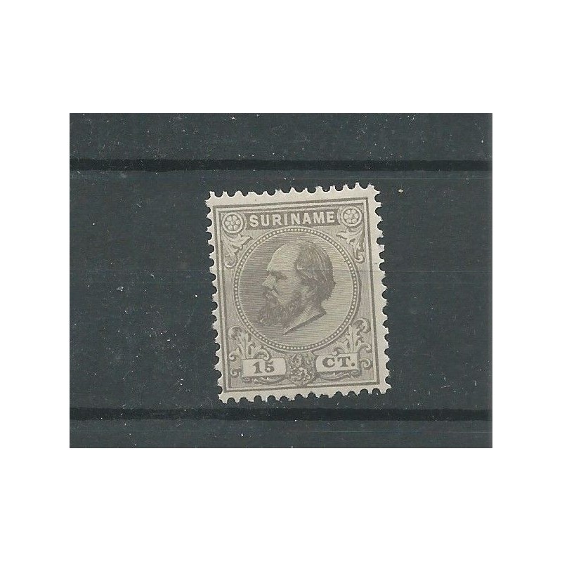 Suriname 8C Willem III MH/ongebr CV 30 € PRACHT !! Suriname 8C Willem III MH/ongebr CV 30 € PRACHT !!