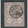 Nederland 33a  Cijfer  BLOKJE van 4  VFU/gebr CV 125 €