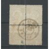 Nederland 33a  Cijfer  BLOKJE van 4  VFU/gebr CV 125 €