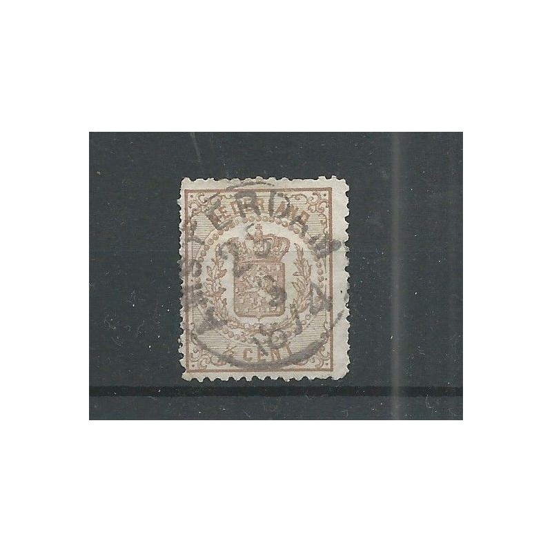 Nederland 13 met "AMSTERDAM 1874" rondstempel VFU/gebr CV 25++ € Nederland 13 met "AMSTERDAM 1874" rondstempel VFU/gebr CV 25++ €