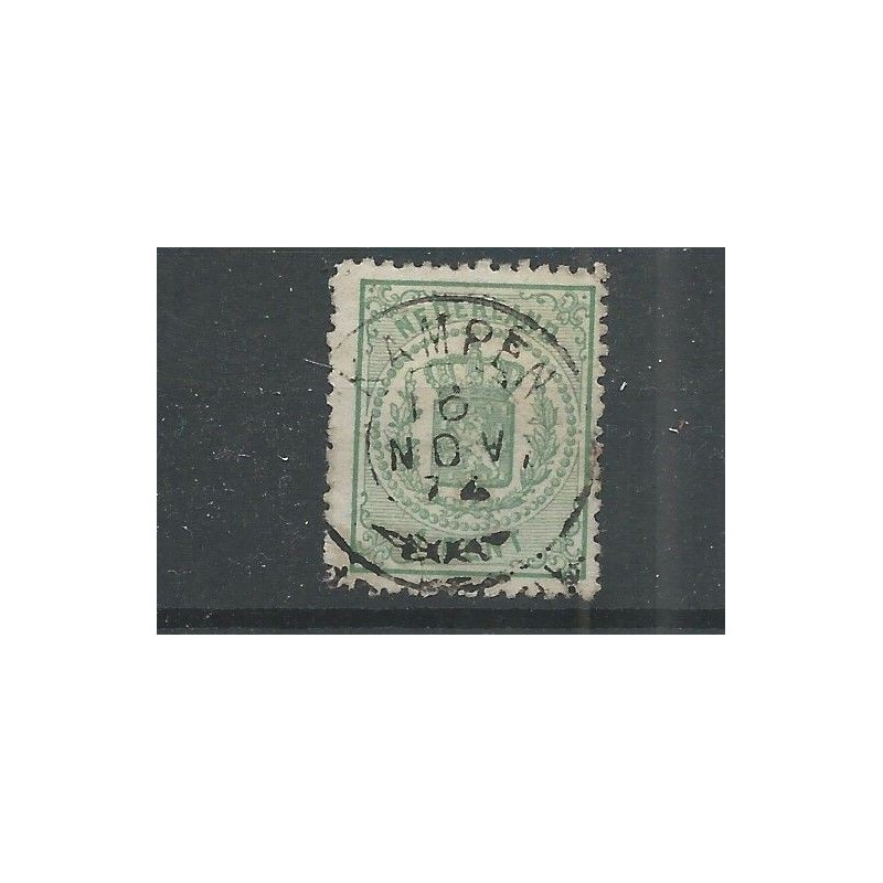 Nederland 15 met "KAMPEN 1874" franco-takje VFU/gebr CV 25++ € Nederland 15 met "KAMPEN 1874" franco-takje VFU/gebr CV 25++ €