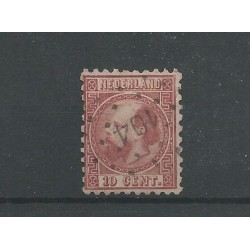 Nederland 8 II-B met Puntstempel 104   VFU/gebr CV  50++ €